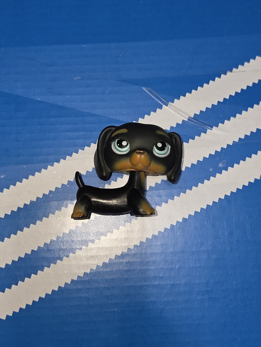 Littlest Pet Shop LPS Black Dachshund Dog Figurine Toy - Brand Unspecified